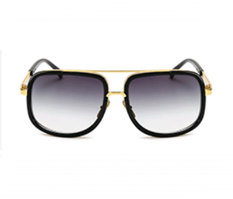 Lunettes de Soleil Rétro Métal Street Style - vue 4