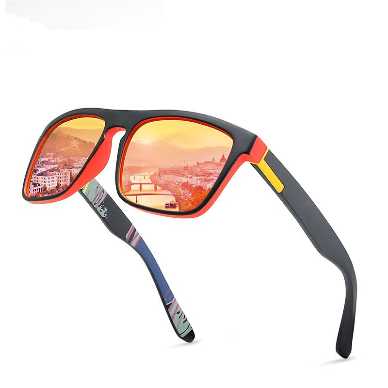 Lunettes de Soleil Polarisées Carrées - Sport & Golf Homme Femme