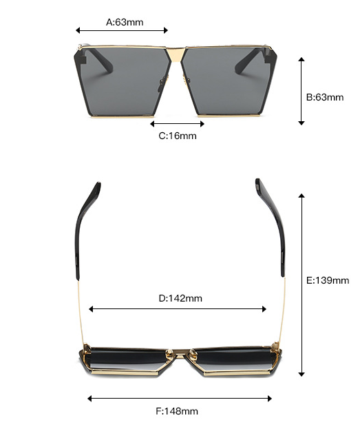 Lunettes de Soleil Polarisées Carrées Femme Chic - vue 3
