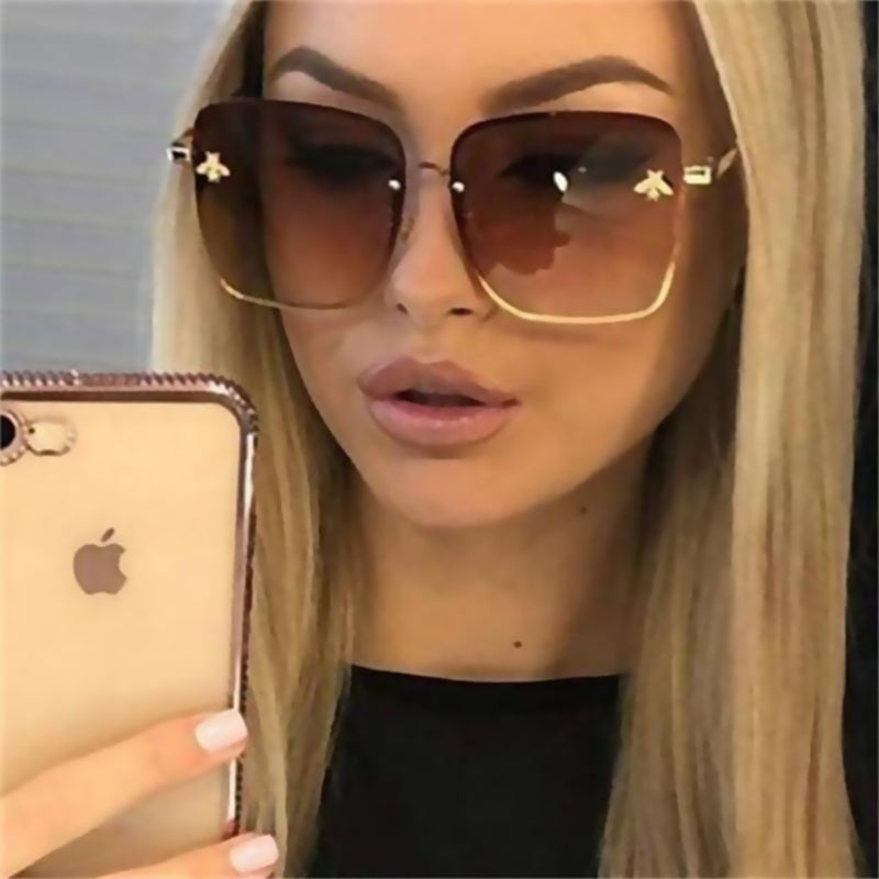 Lunettes de Soleil Sans Monture Motif Abeille - vue 1