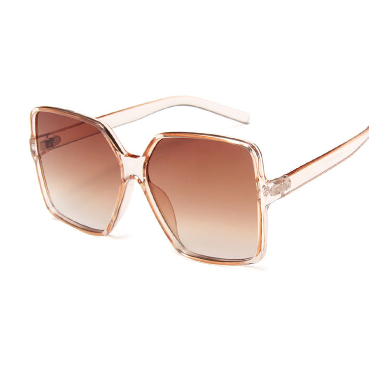 Lunettes de Soleil Noires Carrées Dégradées Femme - vue 1