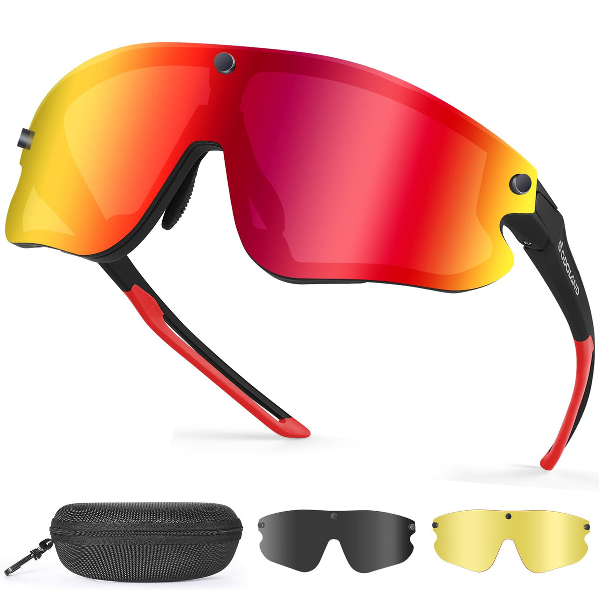 Odoland Lunettes de Soleil Verres Interchangeables - vue 2