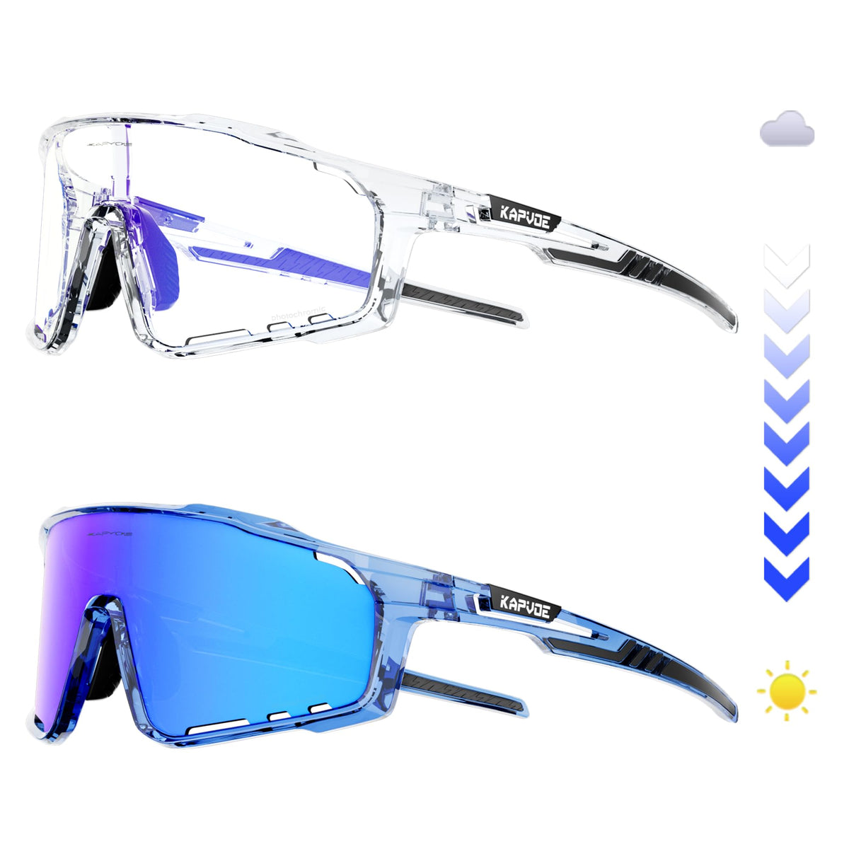 KAPVOE Lunettes de Soleil Photochromiques HD - vue 1