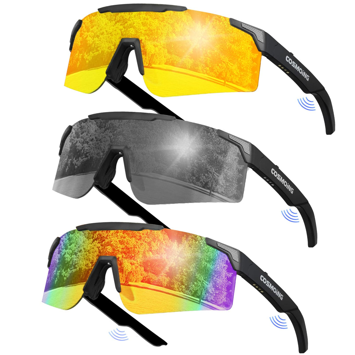 COSMOING Lunettes Connectées Bluetooth 5.4 - vue 1