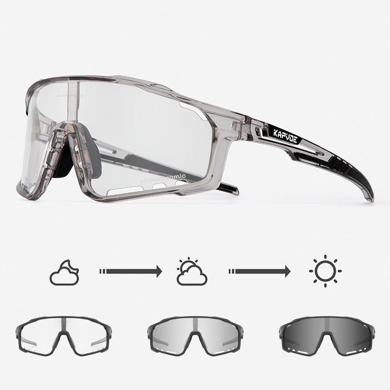 Kapvoe Lunettes de Soleil Photochromiques - Cyclisme Outdoor