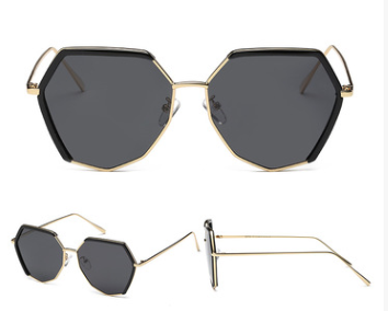 Lunettes de Soleil M\u00e9tal Irr\u00e9guli\u00e8res Polaris\u00e9es