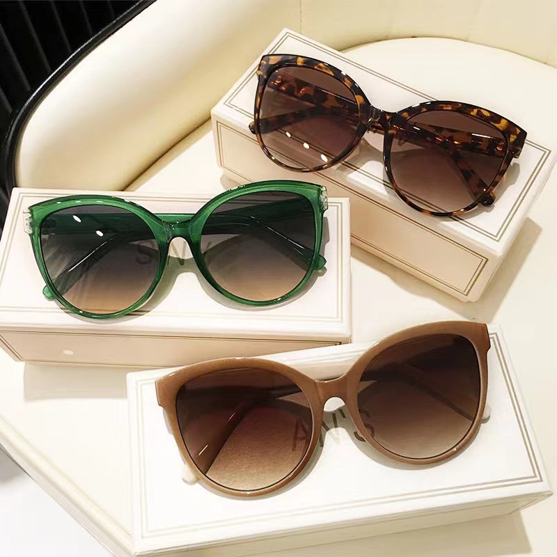 Lunettes de Soleil Cat Eye Oversize - Couleurs Bonbon Tendance