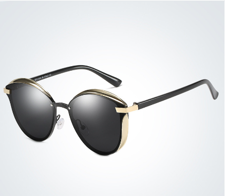 Lunettes de Soleil Cat Eye Polarisées Métal - vue 2