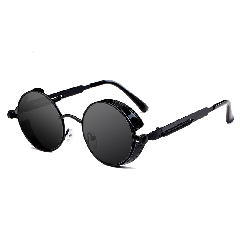 Lunettes de Soleil R\u00e9tro Rondes Monture M\u00e9tal