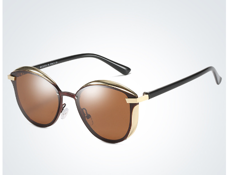 Lunettes de Soleil Cat Eye Polarisées Métal - vue 1