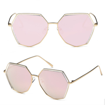 Lunettes de Soleil Métal Irrégulières Polarisées - vue 1