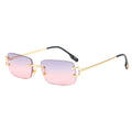 Lunettes de Soleil Carrées Sans Monture Femme - vue 1