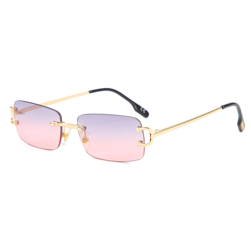 Lunettes de Soleil Carrées Sans Monture Femme - vue 1
