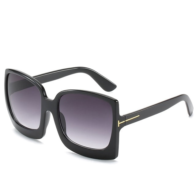 Lunettes de Soleil Oversize D\u00e9grad\u00e9es Femme - UV400