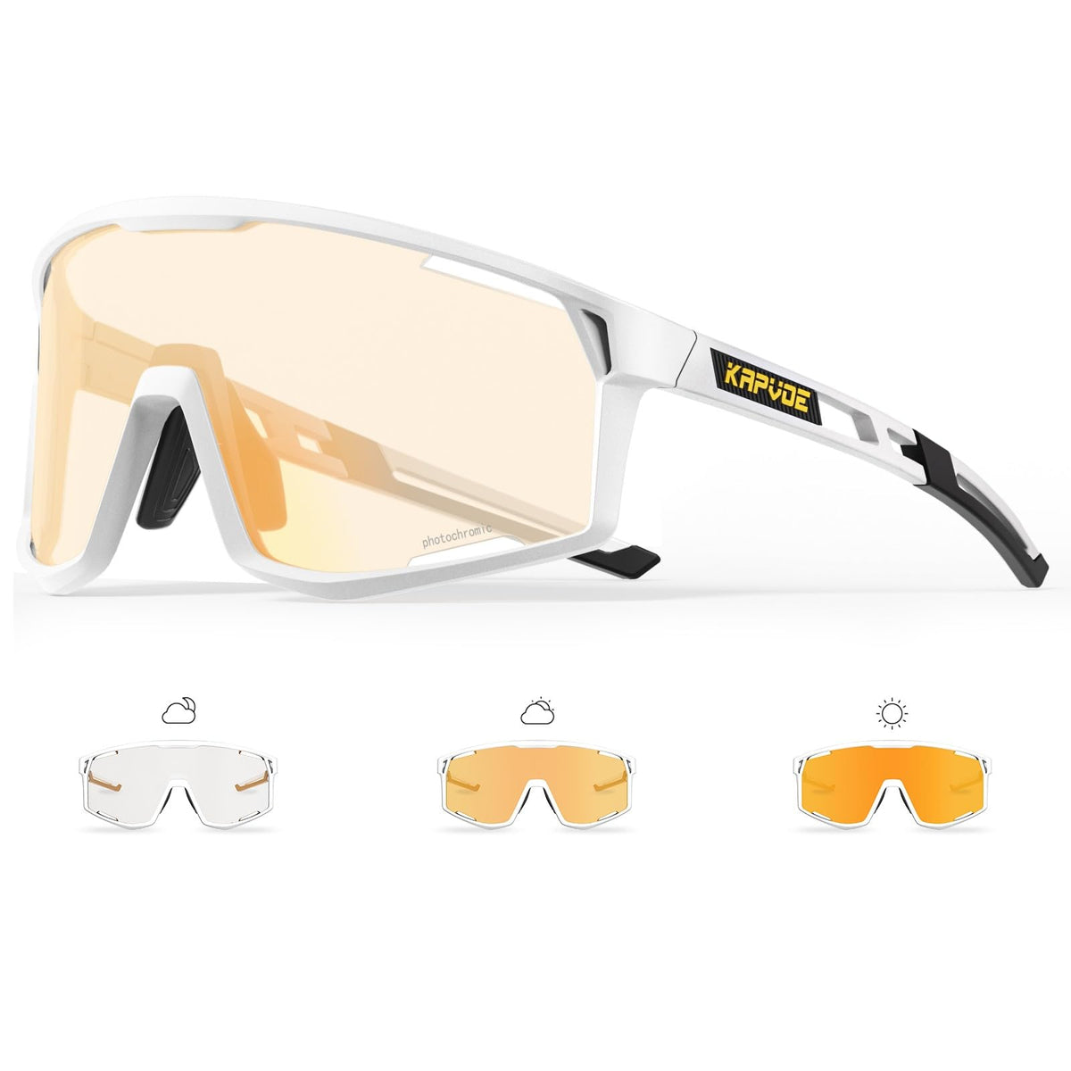 KAPVOE Lunettes de Soleil Photochromiques Gold - vue 2