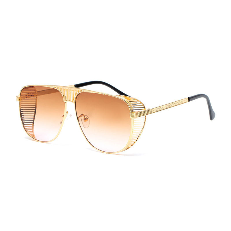 Lunettes de Soleil Rétro Homme Monture Métal - vue 4
