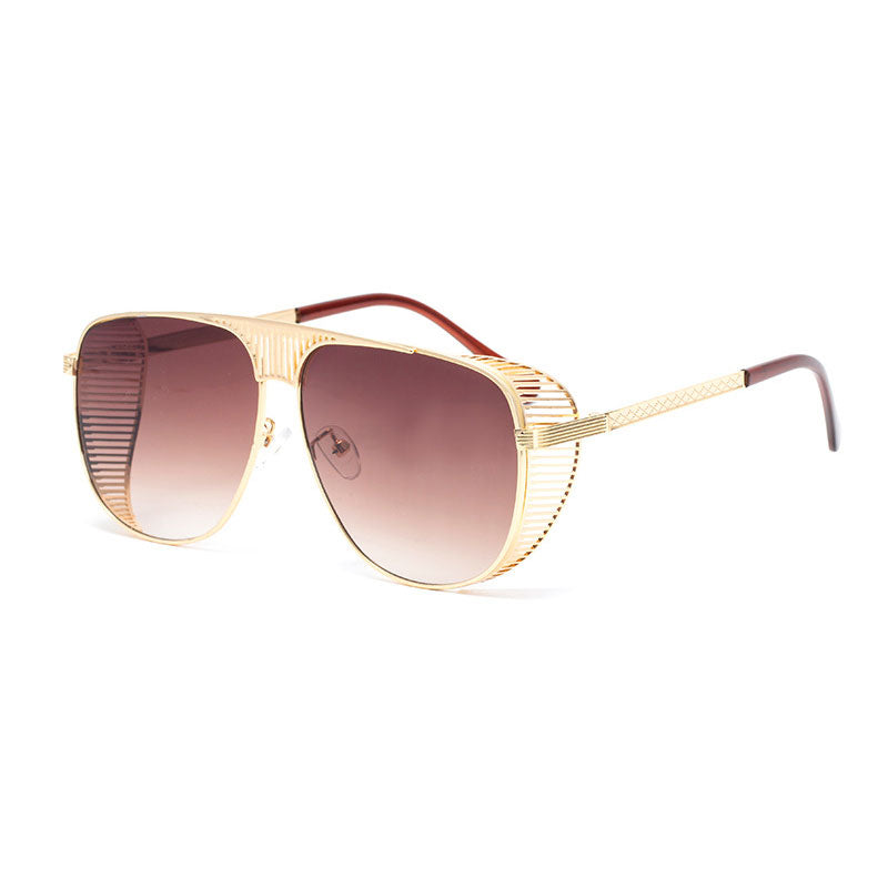 Lunettes de Soleil Rétro Homme Monture Métal - vue 1