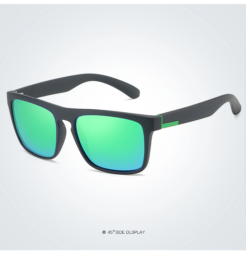 Lunettes de Soleil Polarisées Carrées - Sport & Golf Homme Femme