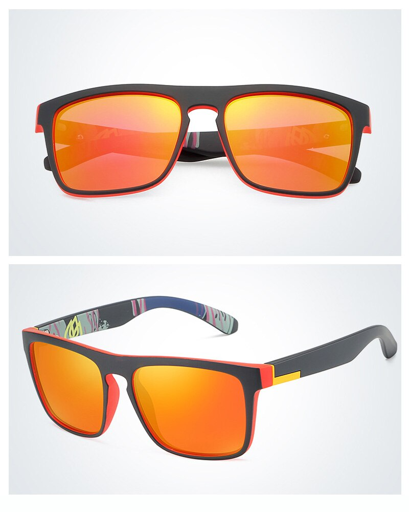 Lunettes de Soleil Polarisées Carrées - Sport & Golf Homme Femme