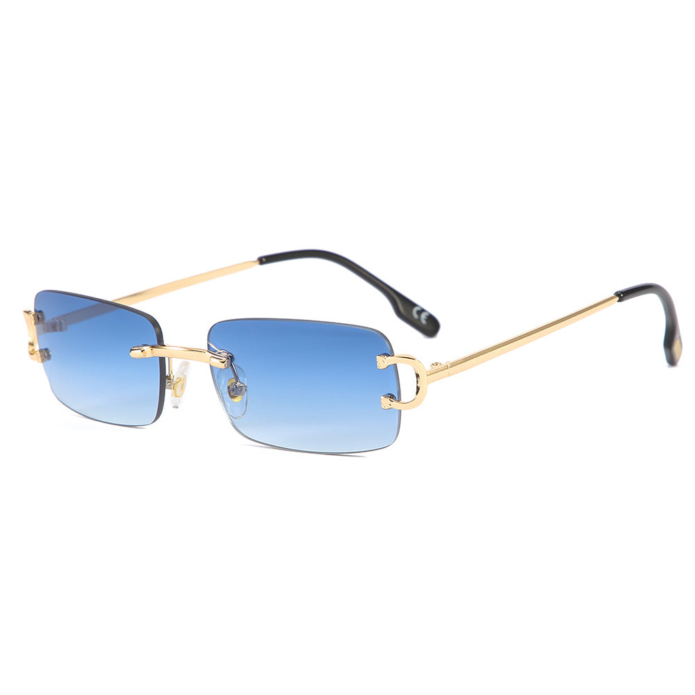Lunettes de Soleil Carrées Sans Monture Femme - vue 2