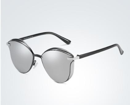 Lunettes de Soleil Cat Eye Polarisées Métal - vue 3