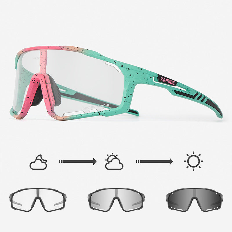 Kapvoe Lunettes de Soleil Photochromiques - Cyclisme Outdoor