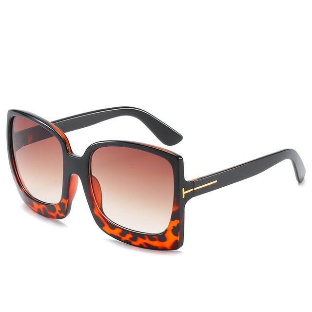 Lunettes de Soleil Oversize D\u00e9grad\u00e9es Femme - UV400