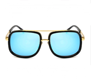 Lunettes de Soleil R\u00e9tro M\u00e9tal Street Style