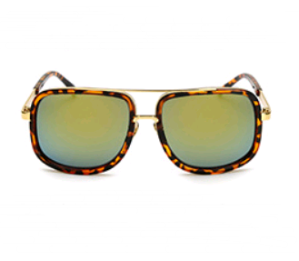Lunettes de Soleil R\u00e9tro M\u00e9tal Street Style