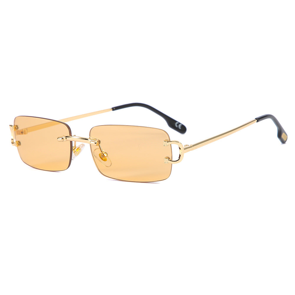 Lunettes de Soleil Carrées Sans Monture Femme - vue 4