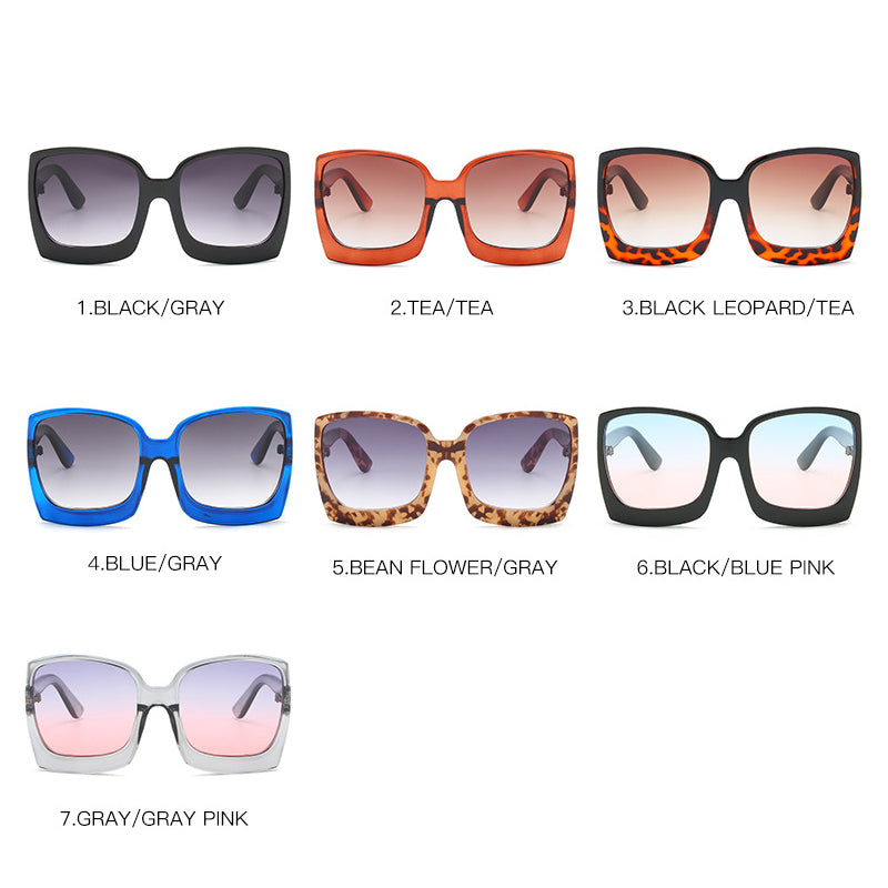 Lunettes de Soleil Oversize Dégradées Femme - vue 4