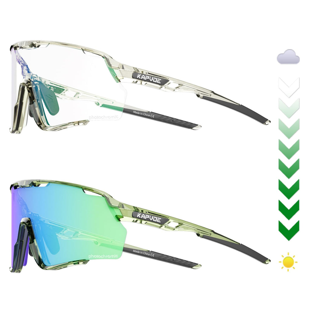 KAPVOE Lunettes de Soleil Photochromiques Triathlon - vue 1