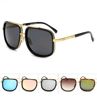 Lunettes de Soleil Rétro Métal Street Style - vue 5