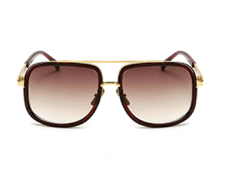 Lunettes de Soleil Rétro Métal Street Style - vue 2