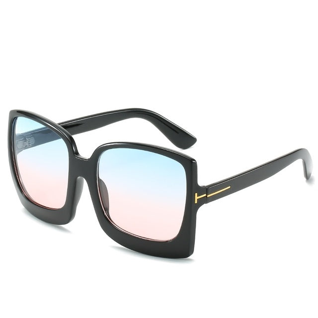 Lunettes de Soleil Oversize D\u00e9grad\u00e9es Femme - UV400