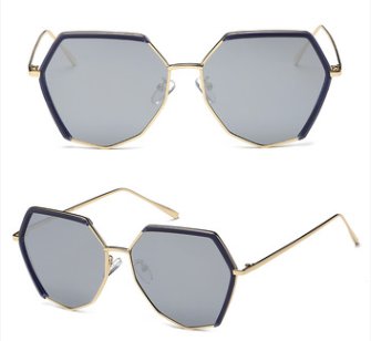 Lunettes de Soleil M\u00e9tal Irr\u00e9guli\u00e8res Polaris\u00e9es